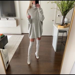 COS Gray turtleneck sweater dress